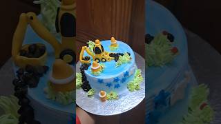 J C B theme cake for kids reels cake viralvideo shortsvideo [upl. by Heddy434]