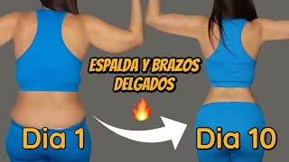 ✅LA MEJOR RUTINA PARA ADELGAZAR BRAZOS Y ESPALDA EN 10 DÍAS💪 [upl. by Hera917]