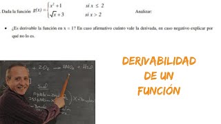 Derivabilidad de una Función [upl. by Telfer719]