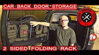 Toyota FJ Cruiser Rear Door Storage  70 MOLLE FOLDING RACK [upl. by Charters]