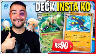 Pokémon TCG LIVE Deck INSTA KO de R90 do GRAPPLOCT  Estudo de Deck 32 Destinos de Paldea [upl. by Carver]