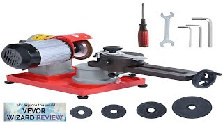 VEVOR Circular Saw Blade Sharpener 370W 3600RPM Rotary Angle Mill Grinder Saw Review [upl. by Mikihisa933]