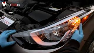 20112016 Hyundai Elantra Headlight Bulb Locations [upl. by Sola]