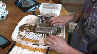 HOW TO TOP O MATIC 1 YEAR UPDATE T2 cigarette machine one pack demonstration and cost [upl. by Fedirko362]