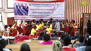 The Nyeri National Polytechnic performs a Baganda Folk Dance KMF 2023 [upl. by Ezeerb95]