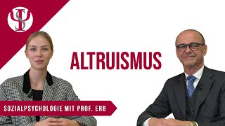 Altruismus  Sozialpsychologie mit Prof Erb [upl. by Naahs]