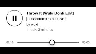 Wuki  throw it wuki donk edit [upl. by Prochora]