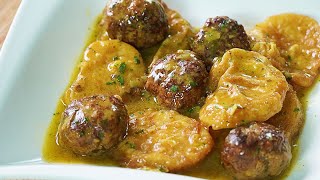 ALBÓNDIGAS CON PATATAS A LA IMPORTANCIA ECÓNOMICO Y DELICIOSO [upl. by Rosenkranz]