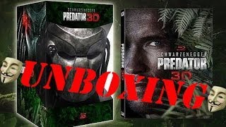 UNBOXING PREDATOR DEPREDADOR 3D BLURAY ULTIMATE HUNTING TROPHY LIMITED  SCHWARZENEGERJOHN DOE [upl. by Pooh865]