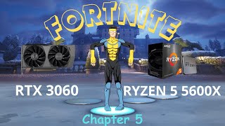 RTX 3060  Ryzen 5 5600x Fortnite Chapter 5 Directx11 [upl. by Eusoj]