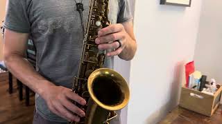 1935 Selmer Radio Improved Alto Saxophone Demo wwwdcsaxcom [upl. by Nosretep187]