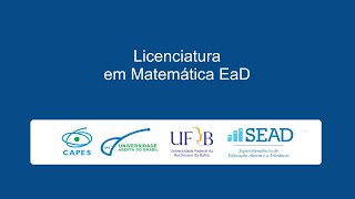 Boa vindas  Licenciatura em Matemática [upl. by Atcliffe]