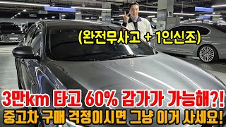 중고차 구매 걱정이시면 그냥 이거 사세요 3만km 타고 요즘 경차보다 싼 중고차 최고등급 완전무사고에 1인신조 차량인데 감가율 ㄷㄷ [upl. by Nivert]