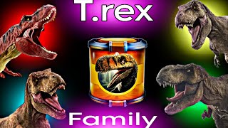 All Trex family destroy 30 level Rajasaurus  Jurassic world alive all trex  update version 37 [upl. by Anivas]