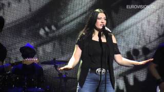 Kaliopi  Crno I Belo FYR Macedonia 2nd Rehearsal and Backstage [upl. by Atiz185]