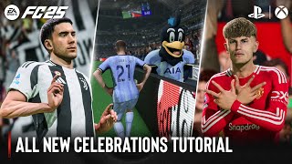 EA Sports FC 25  All New Celebrations Tutorial [upl. by Sherie]