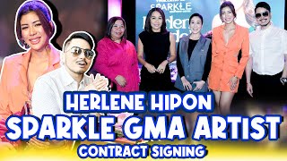 HERLENE HIPON SPARKLE GMA ARTIST CENTER CONTRACT SIGNING l WILBERT TOLENTINO X HERLENE HIPON BUDOL [upl. by Rowley]