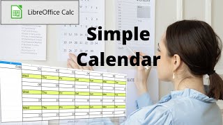 How to create a simple calendar in LibreOffice Calc [upl. by Ladnar589]