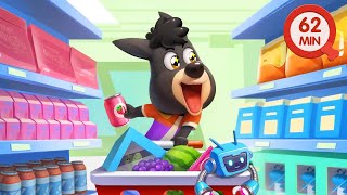 Lets Go Grocery Shopping🛒  Kids Cartoons  Kids Videos for Kids  Sheriff Labrador [upl. by Refinneg]