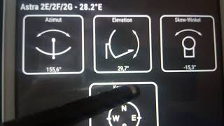 Satellit Antenne einstellen auf Satellit Astra 282 UK beam mit Flachantenne teil 1 [upl. by Ahnavas]