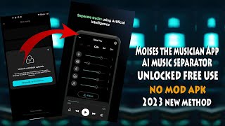 Moises the musicians app  Mod unlocked  Free use  new 2023 method  No virus Apk download [upl. by Zeiler]