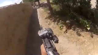 Helmet Cam  RPG Initiated Ambush In Ghazni Afghanistan Community Submission [upl. by Nrojb]