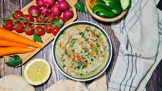 Homemade Baba Ganoush  Healthy and Easy Eggplant Dip [upl. by Dorolisa]