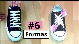 6 Formas divertidas de atar tus agujetas Como amarrar tus cordones facil [upl. by Geibel]