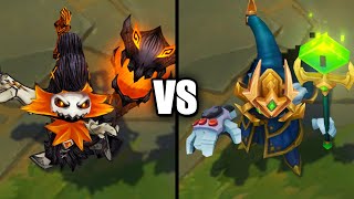 Fright Night Veigar vs Final Boss Veigar Skins Comparison League of Legends [upl. by Corkhill652]