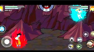 Goku fight  Stickman warriors Gameplay 2024  Stickman worries super saiyan goku [upl. by Berthold]