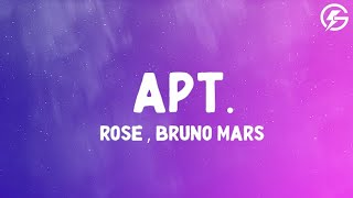 ROSÉ amp Bruno Mars  APT Lyrics [upl. by Bella228]