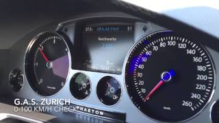 VW Phaeton 30 TDI V6 4Motion 240 PS DSG 0100 amp 060 kmh acceleration [upl. by Frederico]