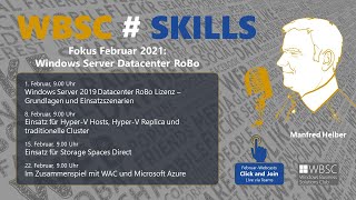 WBSCSKILLS Windows Server Datacenter RoBo Lizenz Grundlagen und Einsatzszenarien [upl. by Endor824]