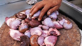 Pakistani Street Food  BUTTER GOAT BRAIN AND OFFAL STEW Katakat Karachi Pakistan [upl. by Reemas]