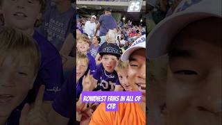 ROWDIEST FANS IN ALL of COLLEGE FOOTBALL found cheering TCU Horned Frogs Big12 cfb [upl. by Ydarg236]