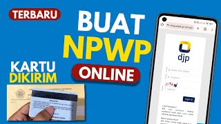 CARA BUAT NPWP SECARA ONLINE LEWAT HP  CARA DAFTAR NPWP ONLINE [upl. by Atnom]