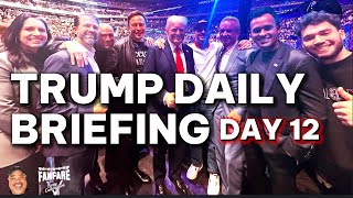 TRUMP DAILY BRIEFING Are You Not Entertained Trump amp Avengers At The UFC While Biden Starts WW3 [upl. by Yecad973]