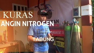 Isi angin ban dengan NITROGEN  Mobil Honda Brio  Tekanan 32 psi di rumah saja [upl. by Shultz]