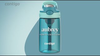 How to Use amp Clean Contigo Kids Aubrey Water Bottle [upl. by Ynnaj]