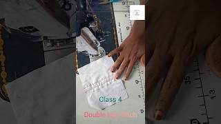 Double top seamtypes of seamsfashion designing course [upl. by Llebiram]