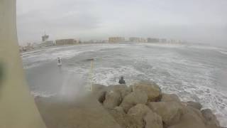 Tempête Palavas les flots herault mediterranée pêcheur [upl. by Aivek]