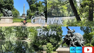 Berlin 4K City Walk Tiergarten [upl. by Tullusus]