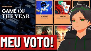 VOTANDO NO THE GAME AWARDS 2024 TGA 2024 BALATRO NO TGA 2024 [upl. by Anahir]