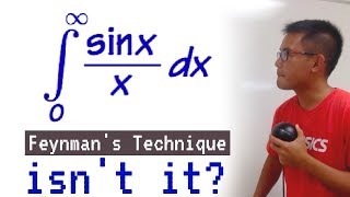 integral of sinxx from 0 to inf by Feynmans Technique [upl. by Ayouqes]