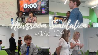 Newsroom Simulation  Washington Journalism amp Media Conference 24 [upl. by Jillie]