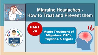 Migraine Headaches  Part 2A Treatment of Migraines  OTCs Triptans Ergots [upl. by Mackenie]