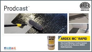 ARDEX MC™ RAPID One Coat Moisture Control System for ARDEX Underlayments Prodcast® [upl. by Noiramaj]