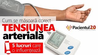 Tensiunea arterială Cum se măsoară corect [upl. by Ardussi]