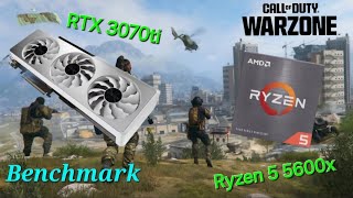 COD  WARZONE  Ryzen 5 5600X  RTX 3070ti  BENCHMARK TEST [upl. by Ehtylb757]