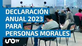 Personas morales ya pueden presentar su Declaración Anual 2023 SAT anuncia mejoras en su plataforma [upl. by Ruff619]